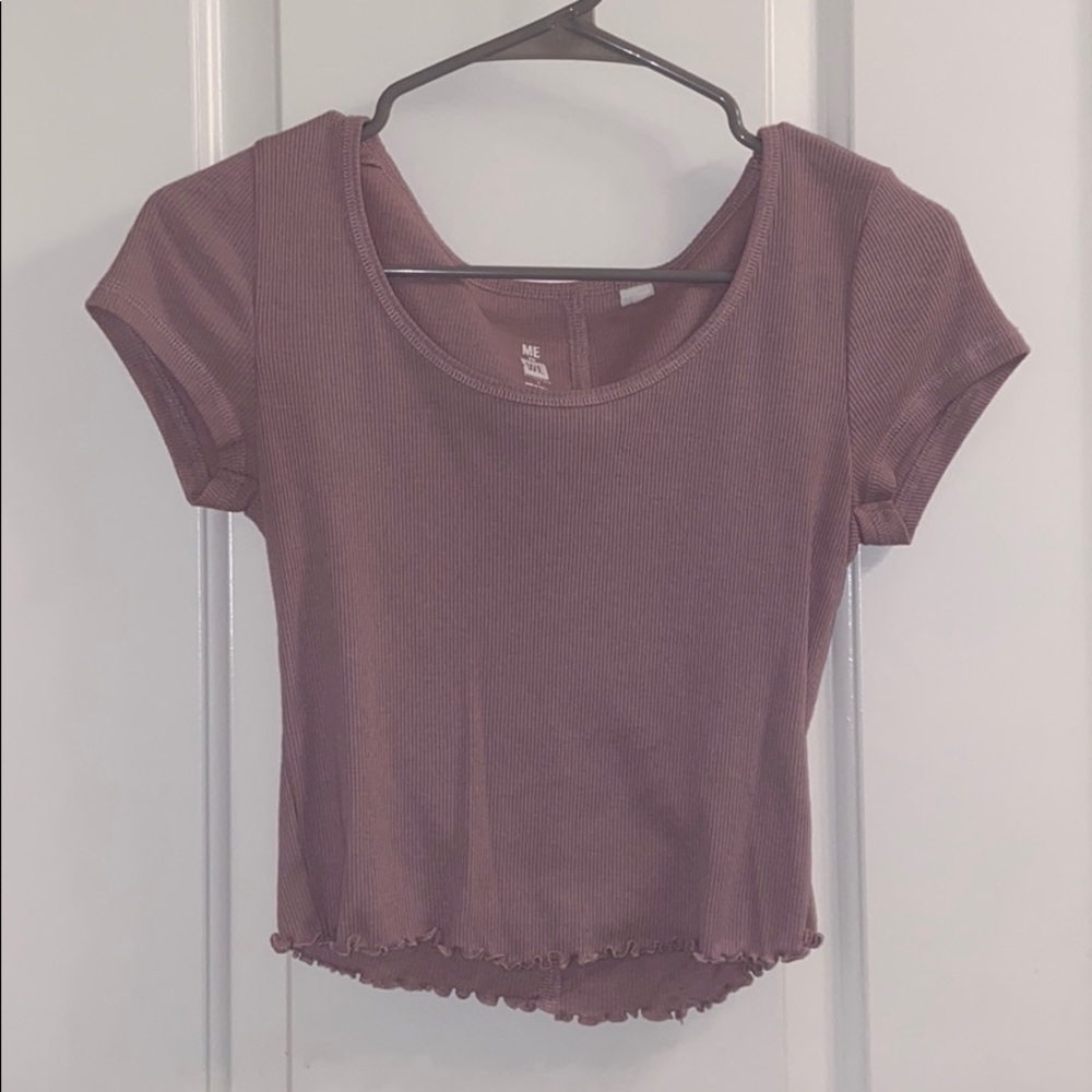 Me to we light purple crop top